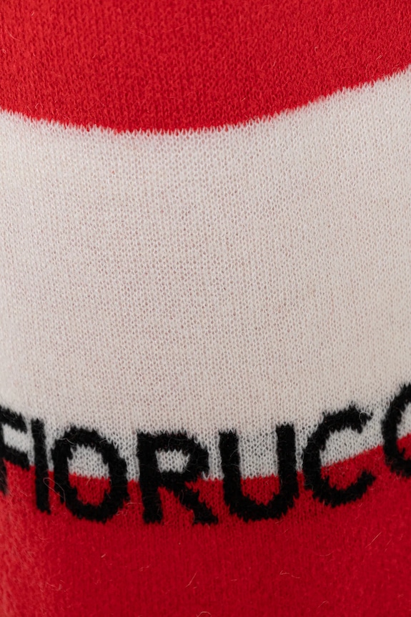 Fiorucci esarfa de lână Logo Alpaca W02FPASC470KN11RD02 rosu AW25