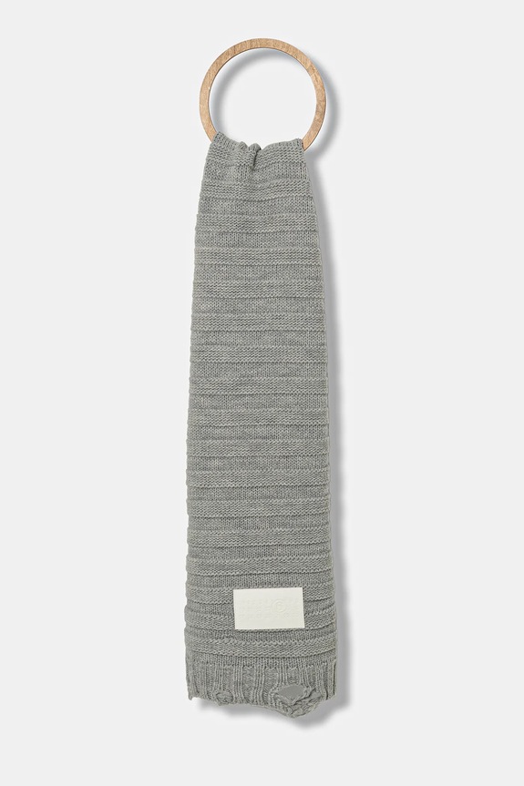 MM6 Maison Margiela eșarfă de lână lana gri S52TE0054.M13040.857M