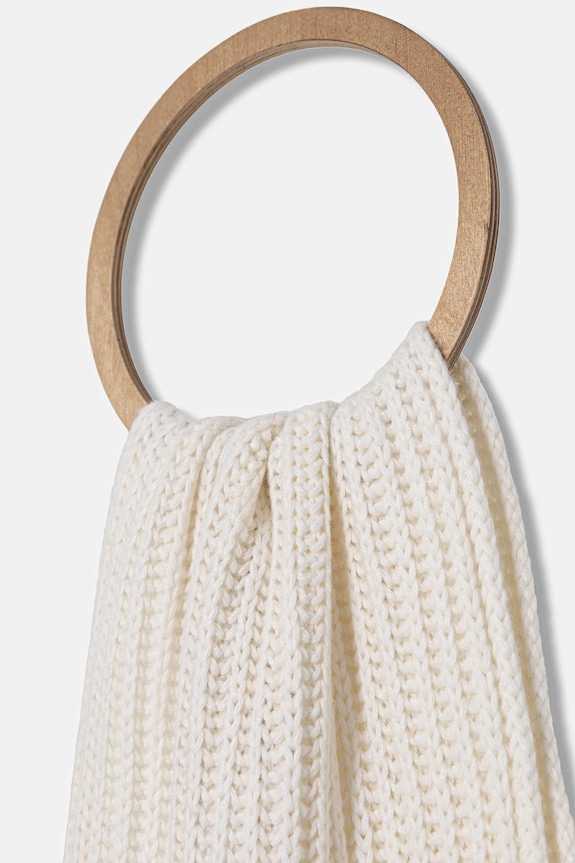 Moschino eșarfă de lână M3340.30840 alb AW25