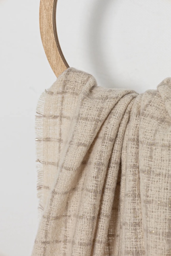 Κασκόλ Morgan 5TWIX μπεζ AW25