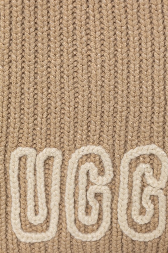 Doplnky Šál s prímesou vlny UGG CHUNKY 102787 béžová