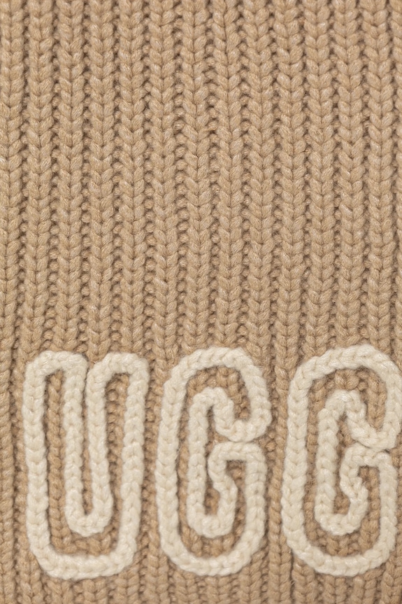 Doplnky Šál s prímesou vlny UGG CHUNKY 102787 béžová