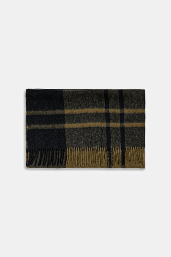 Barbour szalik wełniany LSC0483 zielony AW25
