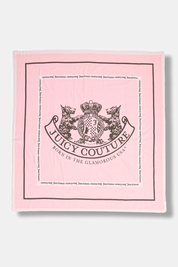 Juicy Couture chusta Pashmina dzianina różowy AIJFO8612WPO
