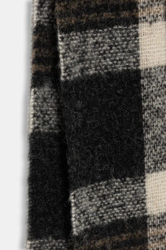 United Colors of Benetton eșarfă cu lână 62QJDU027 negru AW25