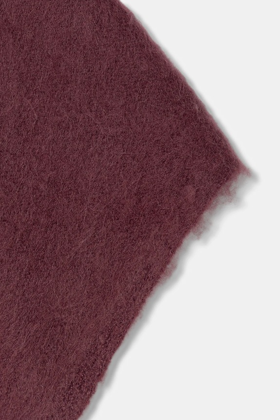 United Colors of Benetton eșarfă din amestec de lână 6QZPDU020 burgundia AW25