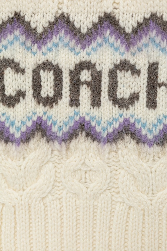 Accesorii Coach eșarfă cu lână 29COWC540661 bej