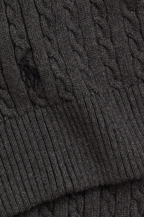 Polo Ralph Lauren eșarfă din bumbac pentru copii 313978908001 gri AW25