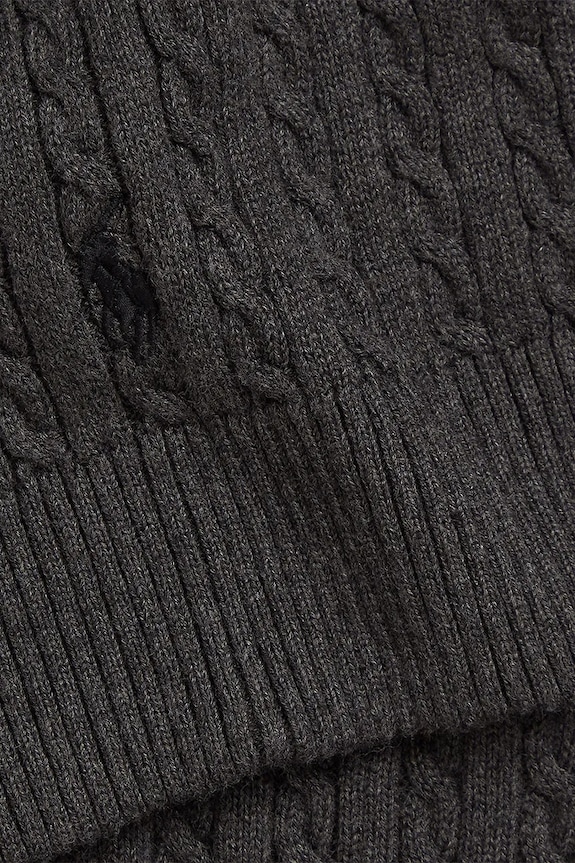 Polo Ralph Lauren eșarfă din bumbac pentru copii 313978908001 gri AW25