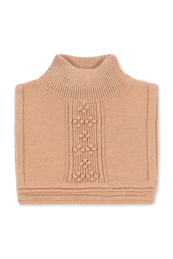 Konges Sløjd fular din lână pentru copii CABBY NECKWARMER uni portocaliu KS103452.9BYA