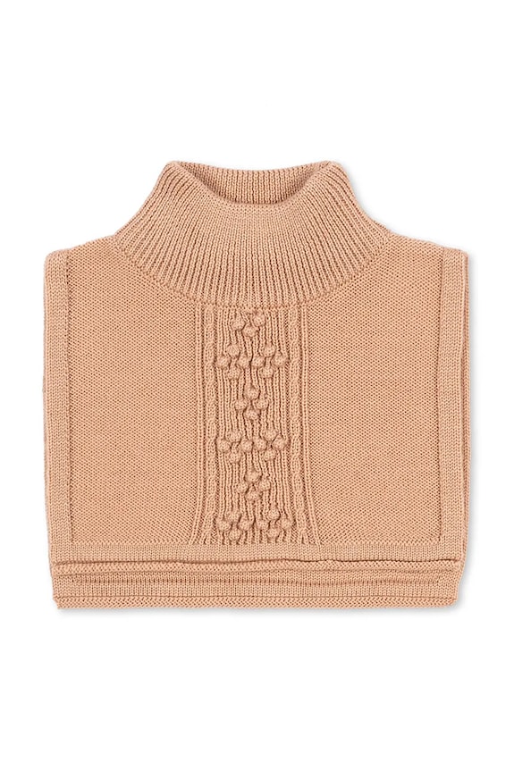 Konges Sløjd fular din lână pentru copii CABBY NECKWARMER uni portocaliu KS103452.9BYA