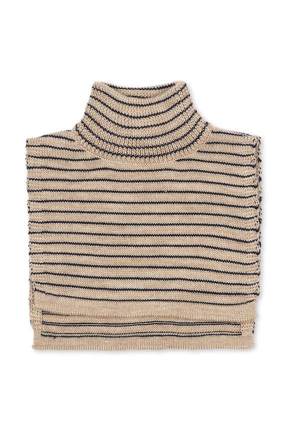 Konges Sløjd fular din lână pentru copii LOULI NECKWARMER cu modele bej KS103501.9BYA