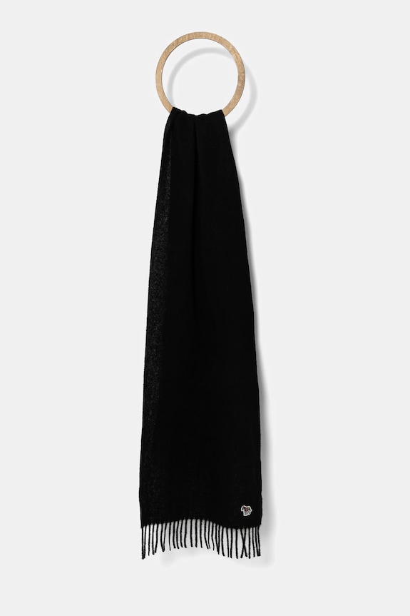 Paul Smith gyapjú sál sima fekete M1A.150K.PZEBRA
