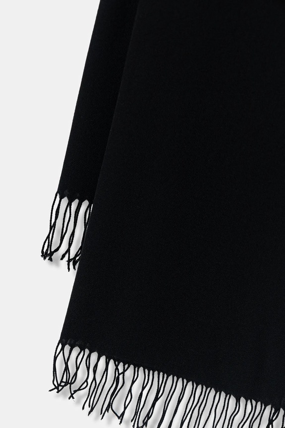 Κασκόλ Sisley 6GLYSU00U μαύρο AW25