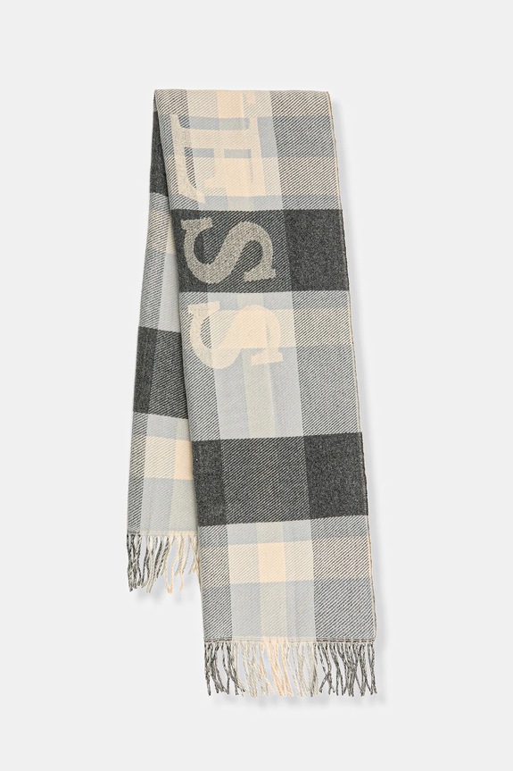 Šál Guess potlač sivá AM9560.POL03