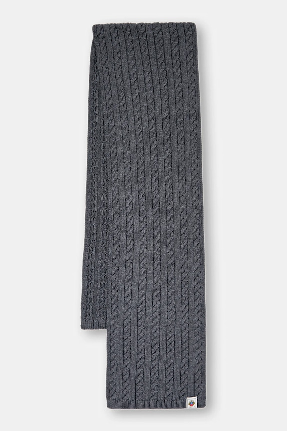 Μάλλινο κασκόλ Bally μελανζέ γκρί MSC03G