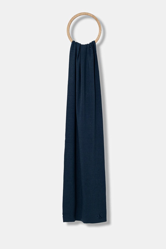 Šál Calvin Klein stredne hrubá tmavomodrá LV04D8021G