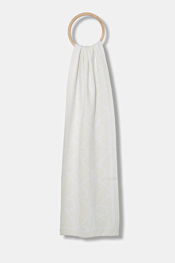 Šál Calvin Klein tenká béžová LV04D8051G