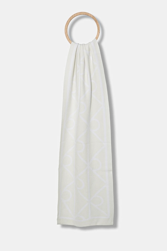 Šál Calvin Klein tenká béžová LV04D8051G