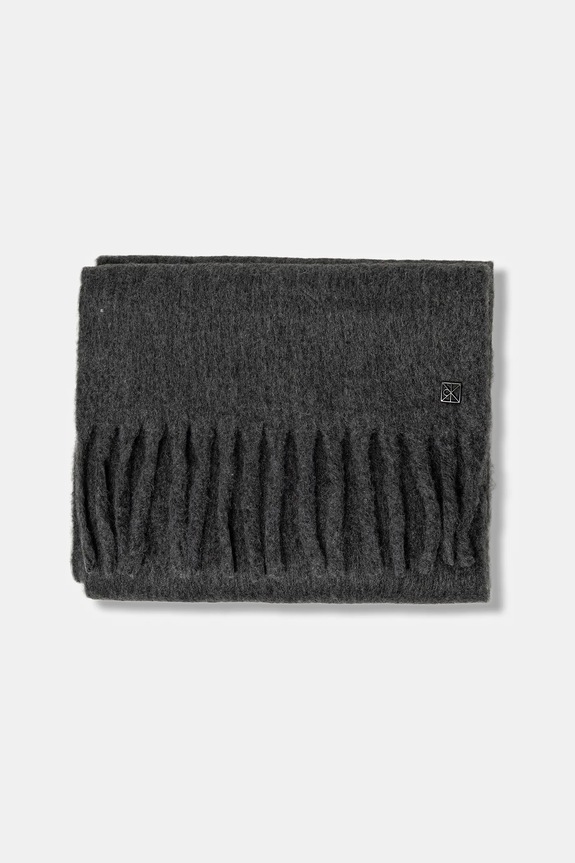 Šál s prímesou vlny Calvin Klein LV04D8069G sivá AW25