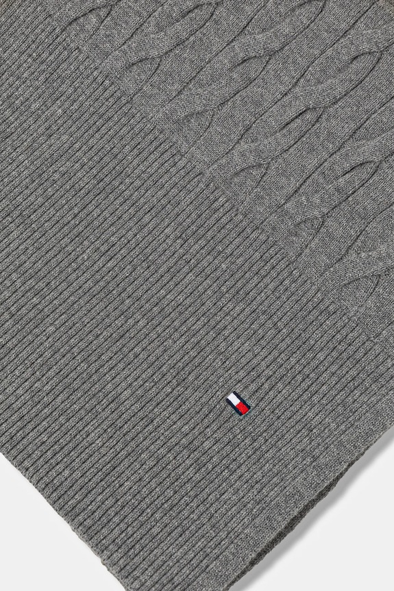 Doplnky Šál s prímesou vlny Tommy Hilfiger AM0AM13596 sivá