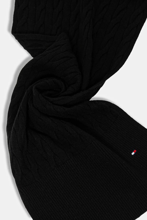 Doplnky Šál s prímesou vlny Tommy Hilfiger AM0AM13596 čierna