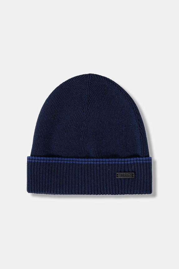 BOSS gyapjú sapka és sál 50548858 sötétkék NC25