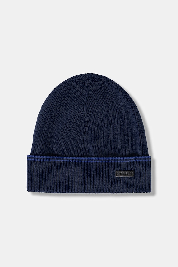 BOSS gyapjú sapka és sál 50548858 sötétkék NC25