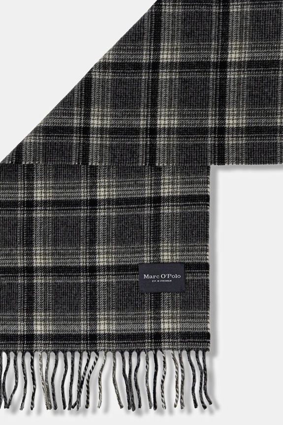 Вовняний шарф Marc O'Polo 5000009075 сірий AW25