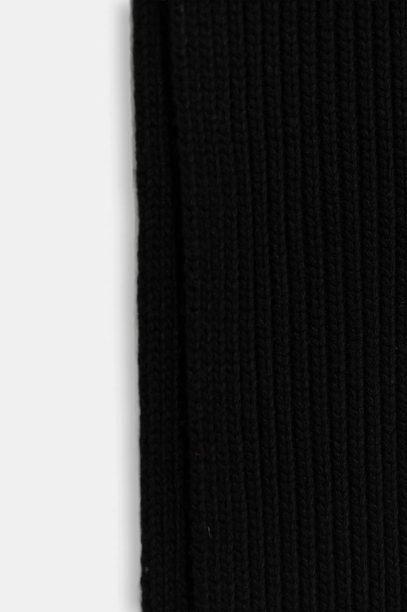 Šál s prímesou vlny United Colors of Benetton 12PAUU00X čierna AW25