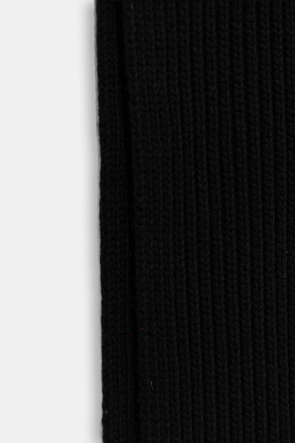 Šál s prímesou vlny United Colors of Benetton 12PAUU00X čierna AW25