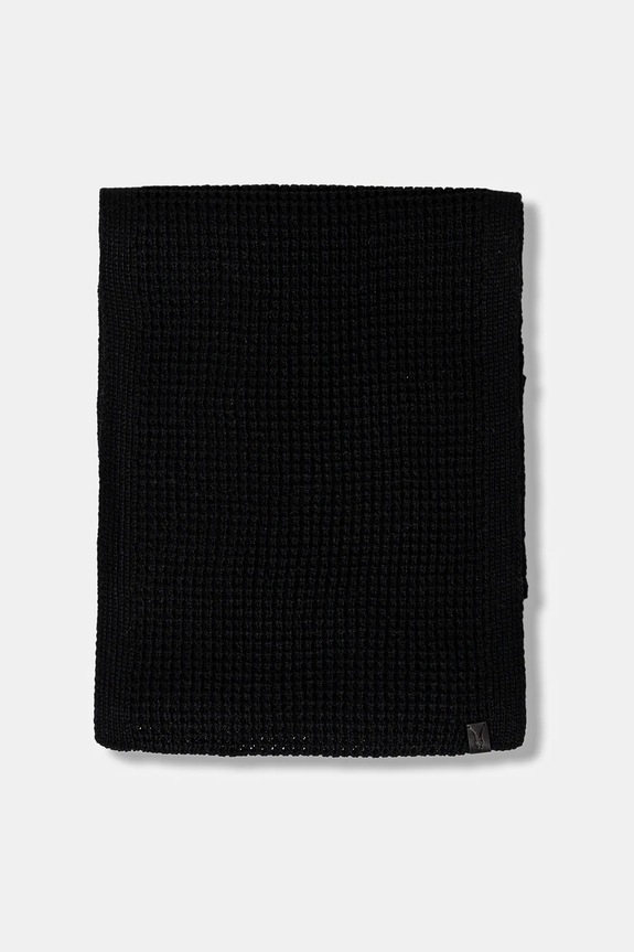Šál s prímesou vlny AllSaints 29ASMC531467 čierna AW25