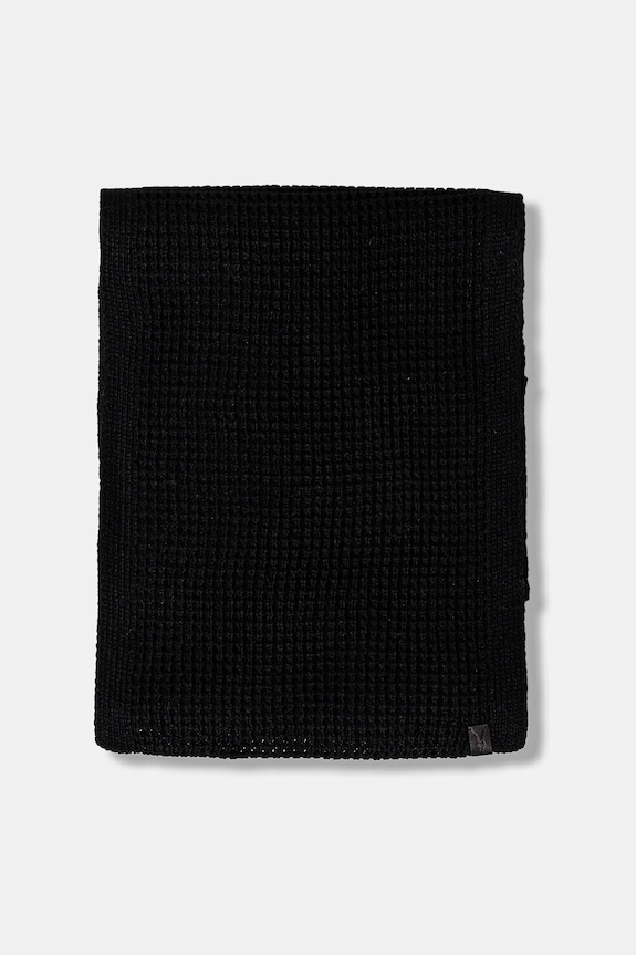 Šál s prímesou vlny AllSaints 29ASMC531467 čierna AW25