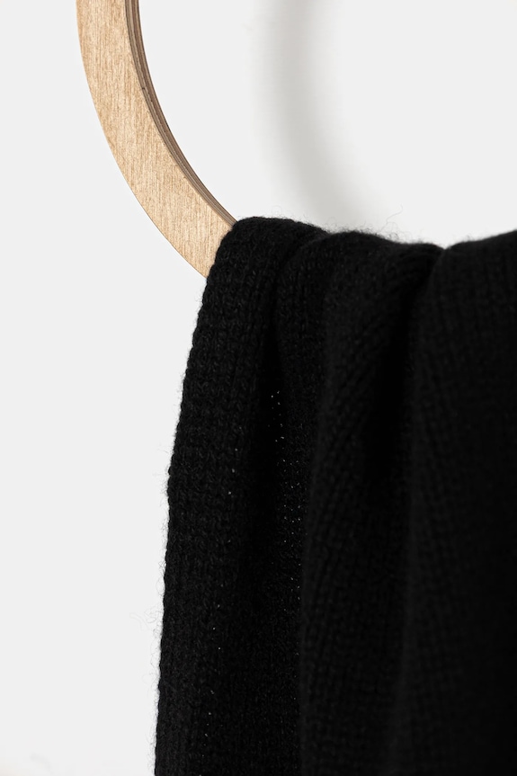 Μάλλινο κασκόλ Diesel K-ARAS A19691.0KCAE μαύρο AW25