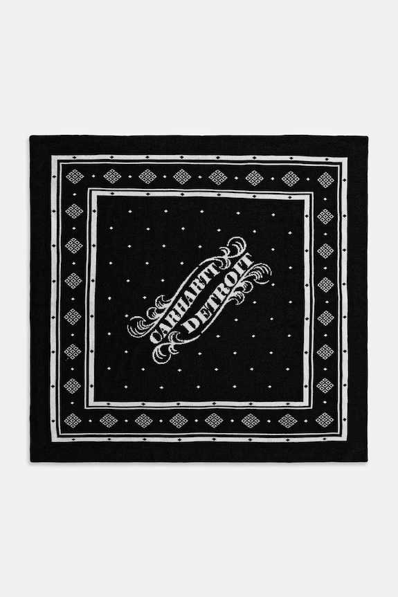 Памучен тънък шал Carhartt WIP 3 One 3 Bandana памук черен I035517.K02XX