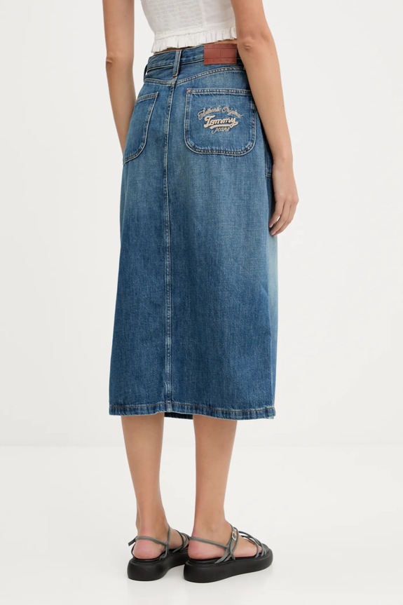 Odzież Tommy Jeans spódnica jeansowa DW0DW21070 niebieski
