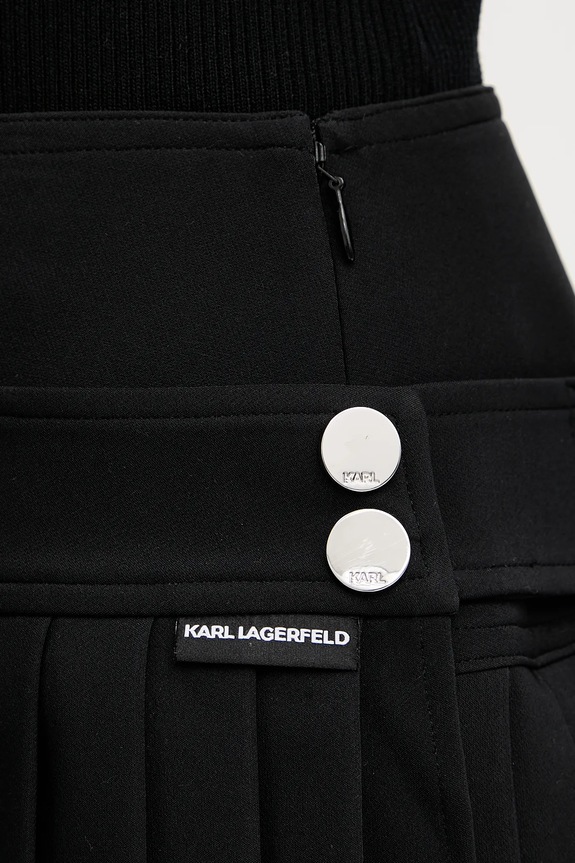 Suknja Karl Lagerfeld crna A3W12022