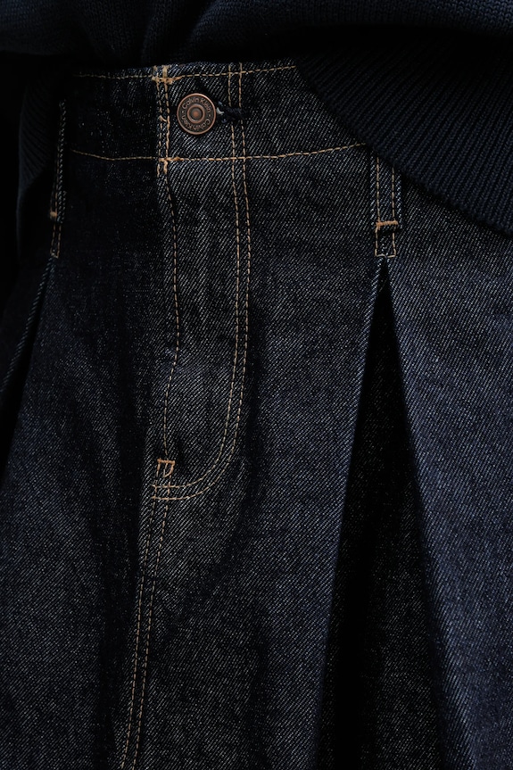 Calvin Klein Jeans fustă jeans bleumarin LV047C717G