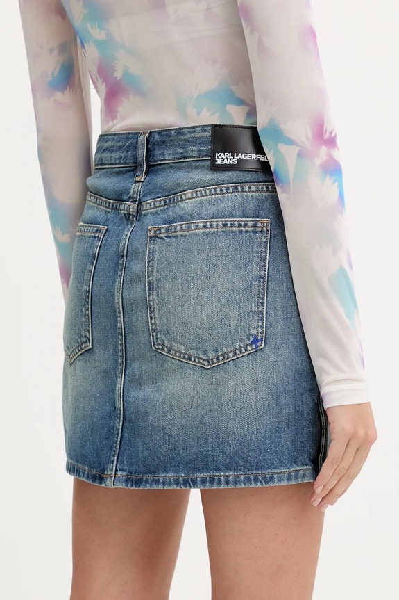 Ρούχα Τζιν φούστα Karl Lagerfeld Jeans A3W12008 μπλε