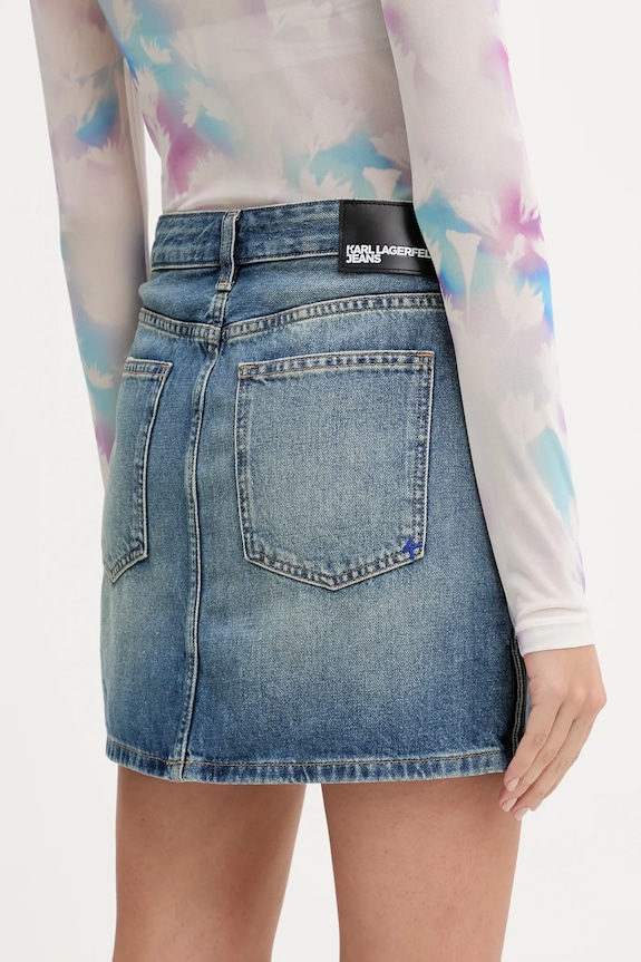 Ρούχα Τζιν φούστα Karl Lagerfeld Jeans A3W12008 μπλε