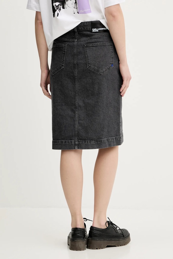 Oblečenie Rifľová sukňa Karl Lagerfeld Jeans A3W12010 sivá