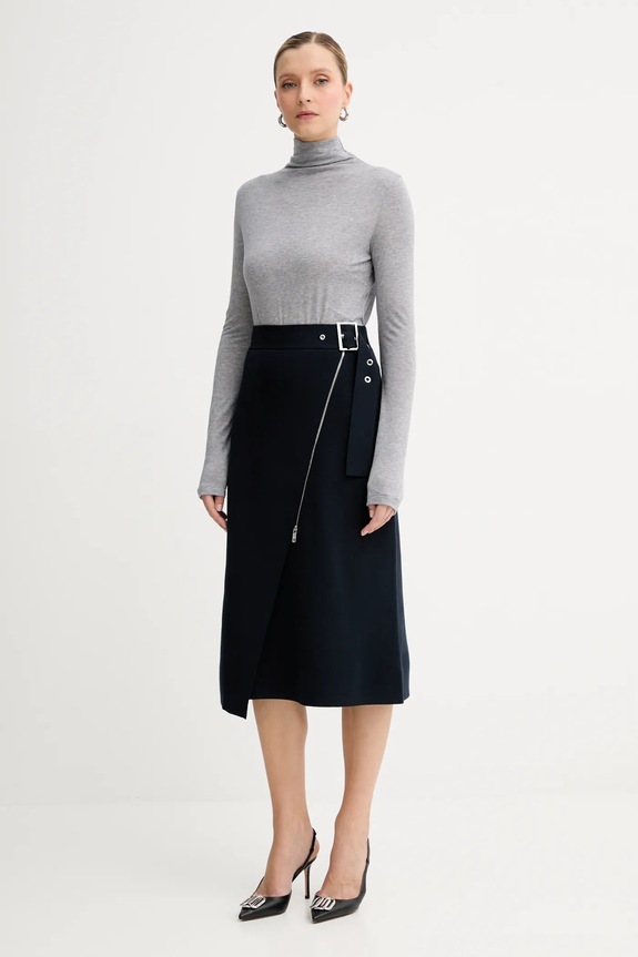 Sukňa BOSS Feliora 50542878 tmavomodrá AW25