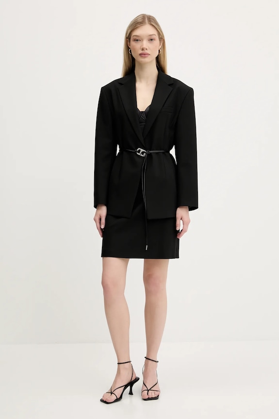 Sukňa HUGO Ramiza 50544746 čierna AW25