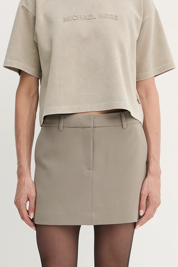 Sukně MICHAEL Michael Kors mini hnědá MF470FEENX