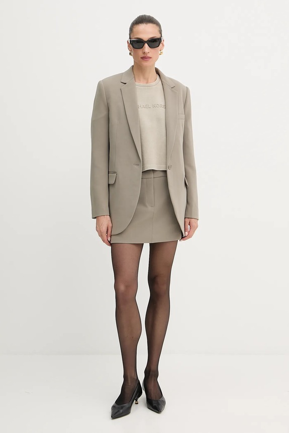 Sukně MICHAEL Michael Kors MF470FEENX hnědá AW25