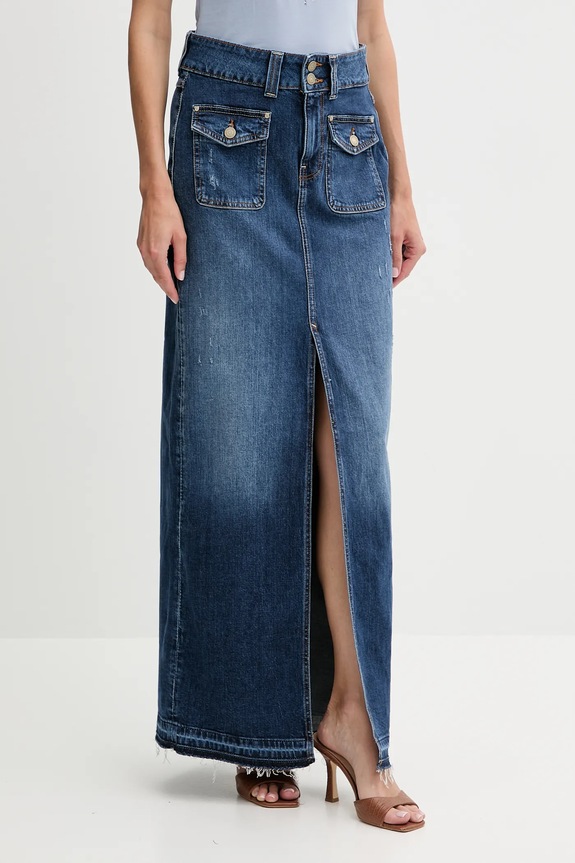 Τζιν φούστα Guess SKYLA casual σκούρο μπλε W5YD63.D5QP3