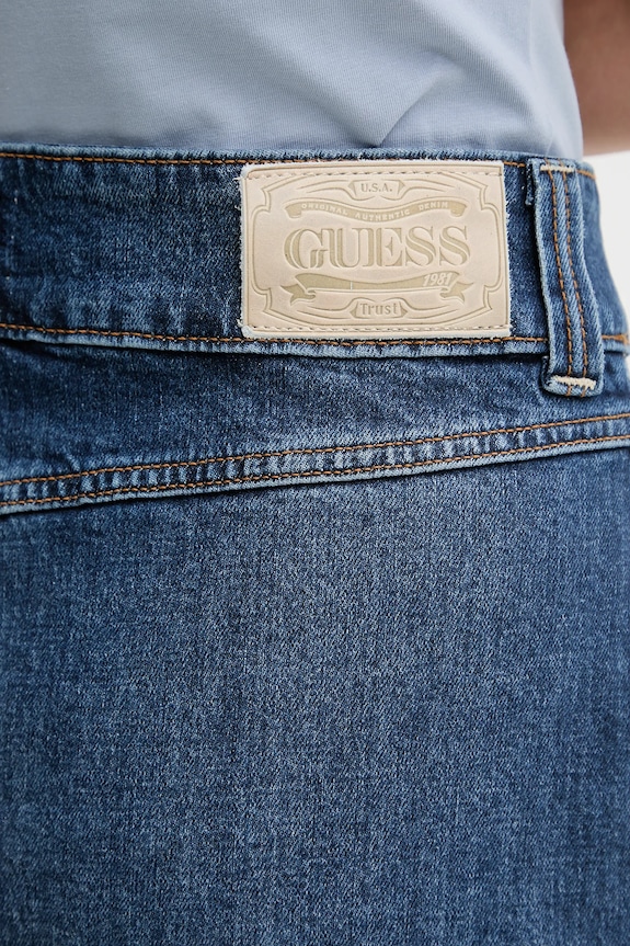 Τζιν φούστα Guess SKYLA σκούρο μπλε W5YD63.D5QP3