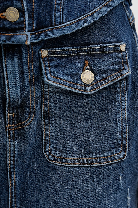 Τζιν φούστα Guess SKYLA W5YD63.D5QP3 σκούρο μπλε