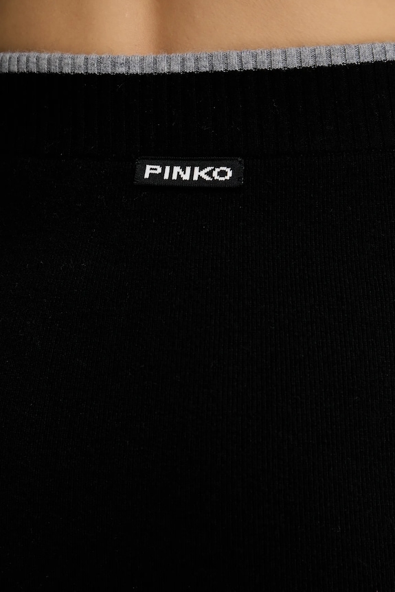Φούστα με προσθήκη μαλλιού Pinko μαύρο 105489.A2Q9