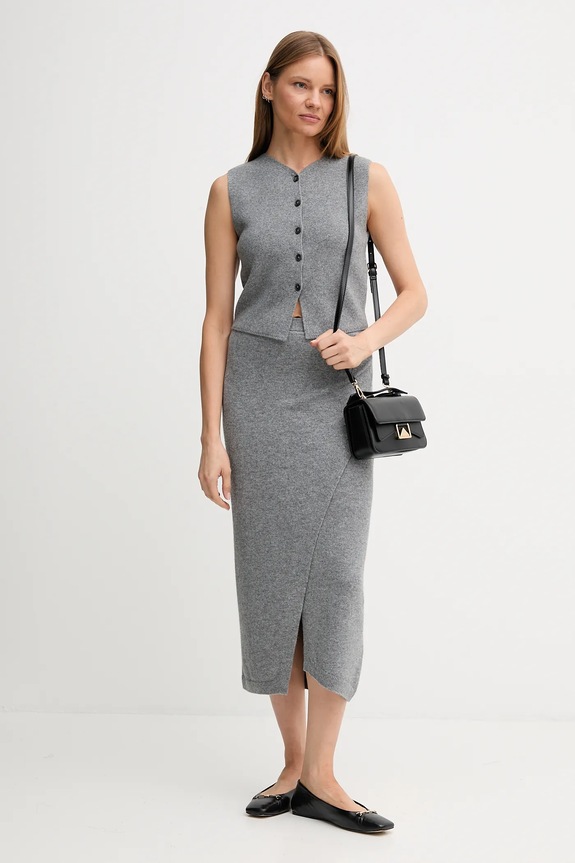 OUI fustă de lână 88299 gri AW25